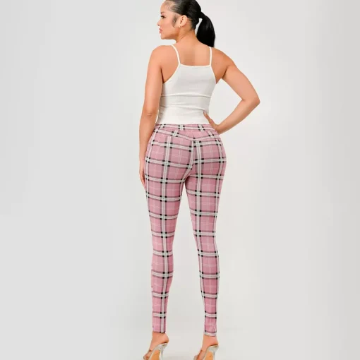 JEANS Housut>ShoSho Emmy treggingsit roosa/tweed