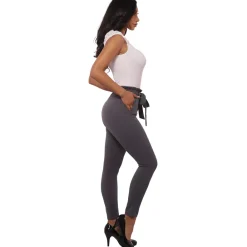 JEANS Housut>ShoSho Inez Paperbag housut harmaa