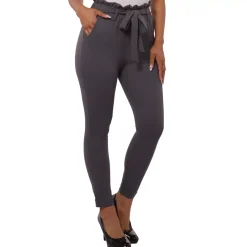 JEANS Housut></noscript>ShoSho Inez Paperbag housut harmaa