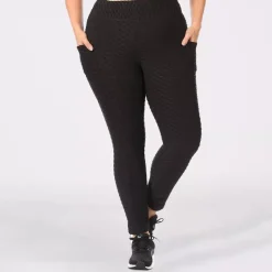 JEANS Leggingsit | Plus!>ShoSho Plus Honeycomb leggingsit musta