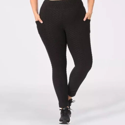 JEANS Leggingsit | Plus!>ShoSho Plus Honeycomb leggingsit musta