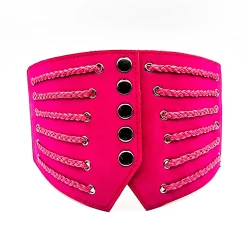 JEANS Vyöt>Stretchvyö pikkuleteillä fuksia