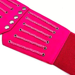 JEANS Vyöt>Stretchvyö pikkuleteillä fuksia