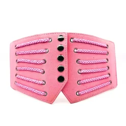 JEANS Vyöt>Stretchvyö pikkuleteillä pinkki