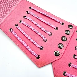 JEANS Vyöt>Stretchvyö pikkuleteillä pinkki