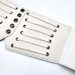JEANS Vyöt>Stretchvyö pikkuleteillä valkoinen