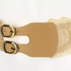 JEANS Vyöt>Stretchvyö pitsillä beige