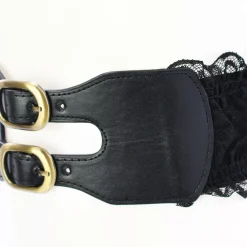 JEANS Vyöt>Stretchvyö pitsillä musta