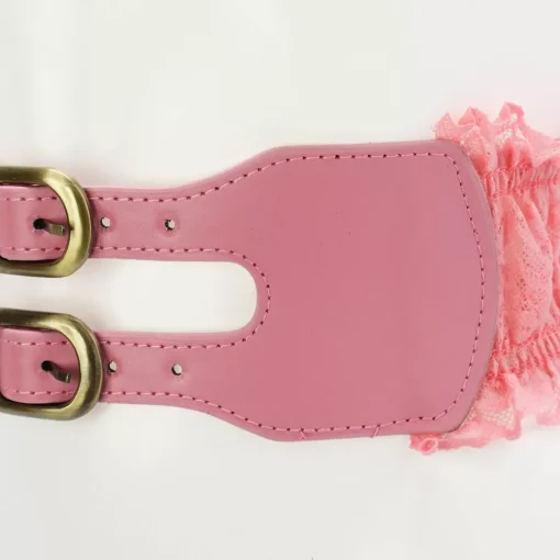 JEANS Vyöt>Stretchvyö pitsillä pinkki
