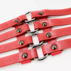 JEANS Vyöt>Stretchvyö remmeillä punainen