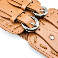 JEANS Vyöt>Stretchvyö soljilla kameli