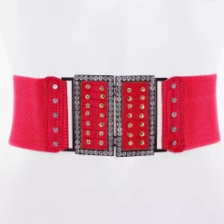 JEANS Vyöt>Stretchvyö strasseilla pinkki