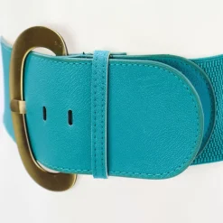 JEANS Vyöt>Stretchvyö suurella soljella safiiri