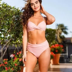 JEANS Uima-asut>Stylish Swimwear Wei bikinisetti roosa