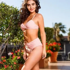 JEANS Uima-asut></noscript>Stylish Swimwear Wei bikinisetti roosa