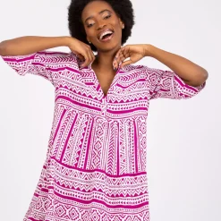 JEANS Minimekot>Sublevel Ankara mekko fuksiaraidallinen