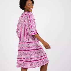 JEANS Minimekot></noscript>Sublevel Ankara mekko fuksiaraidallinen