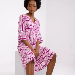 JEANS Minimekot></noscript>Sublevel Ankara mekko fuksiaraidallinen
