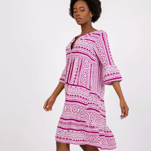 JEANS Minimekot>Sublevel Ankara mekko fuksiaraidallinen