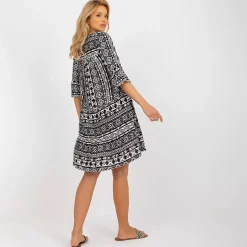 JEANS Minimekot></noscript>Sublevel Eco Emilia mekko mustavalkoinen