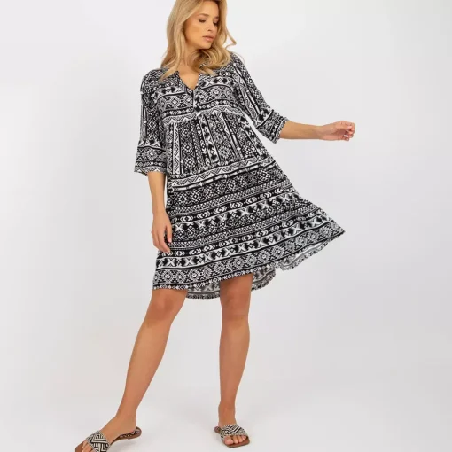 JEANS Minimekot>Sublevel Eco Emilia mekko mustavalkoinen