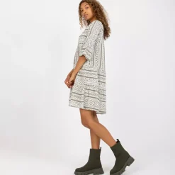 JEANS Minimekot></noscript>Sublevel Eco Tabitha kuvioitu mekko khaki