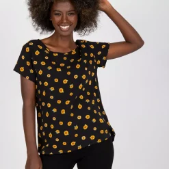 Sublevel Lyhythihaiset Paidat Ja Topit>Sunflower toppi musta