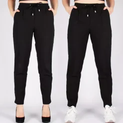 JEANS Housut></noscript>Suoralahkeiset housut musta