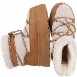 JEANS Kengät>Teddypintaiset nilkkurit kameli