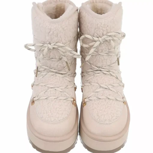 JEANS Kengät>Teddypintaiset nilkkurit beige