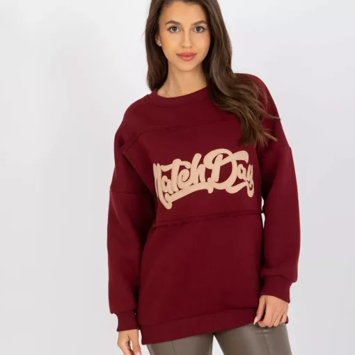 JEANS Pitkähihaiset Paidat>The Fancy Camille collegepaita burgundi