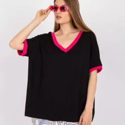 JEANS Lyhythihaiset Paidat Ja Topit></noscript>The Fancy Luisa t-paita musta-pinkki