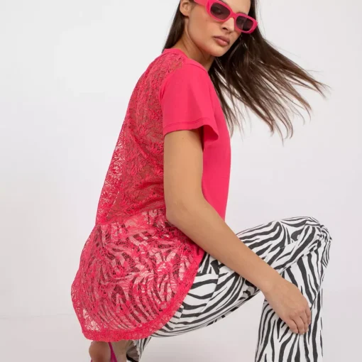 JEANS Lyhythihaiset Paidat Ja Topit>The Fancy Missy t-paita vadelma