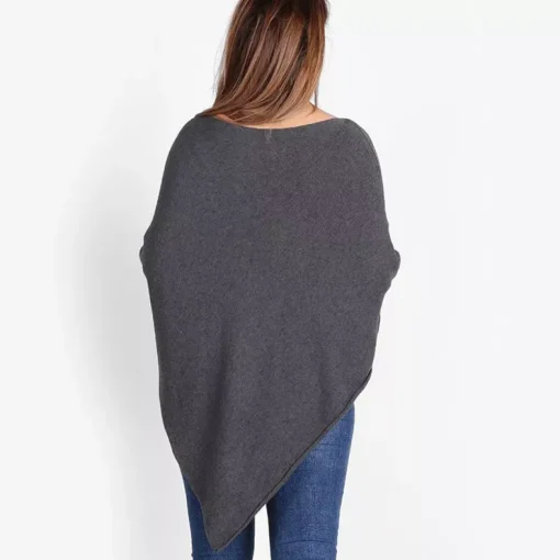 JEANS Plus!>TLL Star neuleponcho t.harmaa