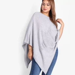 JEANS Plus!></noscript>TLL Star neuleponcho v.harmaa