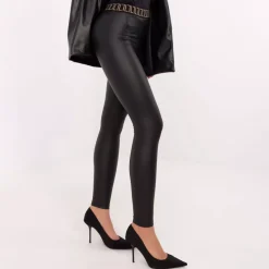 JEANS Leggingsit></noscript>Trendy.ing Deco Belt keinonahkaleggingsit musta
