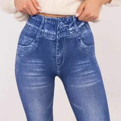 JEANS Leggingsit></noscript>Trendy.ing look leggingsit sininen