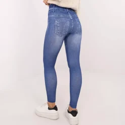 JEANS Leggingsit></noscript>Trendy.ing look leggingsit sininen