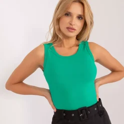 JEANS Lyhythihaiset Paidat Ja Topit>Trendy.ing Kiara trikootoppi vihreä