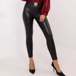 JEANS Leggingsit | Housut></noscript>Trendy.ing Nixe keinonahkahousut musta