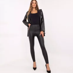 JEANS Leggingsit></noscript>Trendy.ing Sade keinonahkaleggingsit musta