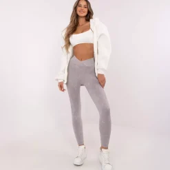 JEANS Leggingsit>Trendy.ing Zita Push up leggingsit v.harmaa