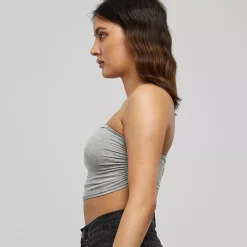 JEANS Lyhythihaiset Paidat Ja Topit>Urban Classics bandeautoppi vaaleanharmaa