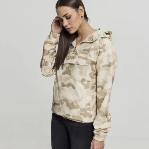 JEANS Takit>Urban Classics Camo Pull Over takki sand camo