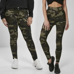 JEANS Leggingsit>Urban Classics Camo Tech leggingsit wood camo