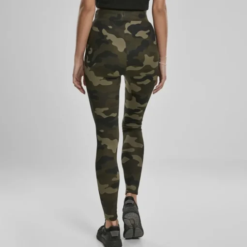 JEANS Leggingsit>Urban Classics Camo Tech leggingsit wood camo