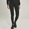 JEANS Housut>Urban Classics Check stretch-housut musta/ruutukuvio