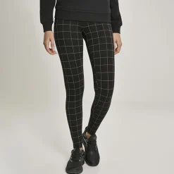 JEANS Housut>Urban Classics Check stretch-housut musta/ruutukuvio