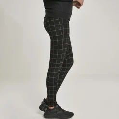 JEANS Housut>Urban Classics Check stretch-housut musta/ruutukuvio