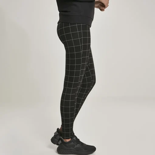 JEANS Housut>Urban Classics Check stretch-housut musta/ruutukuvio